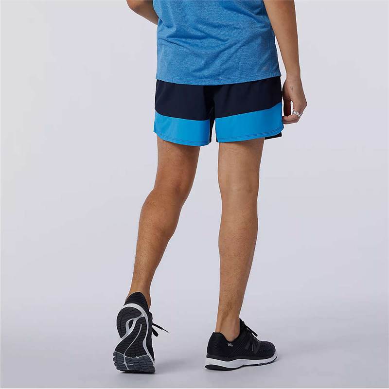 New Balance Mens Printed Impact Run 5In Shorts-3